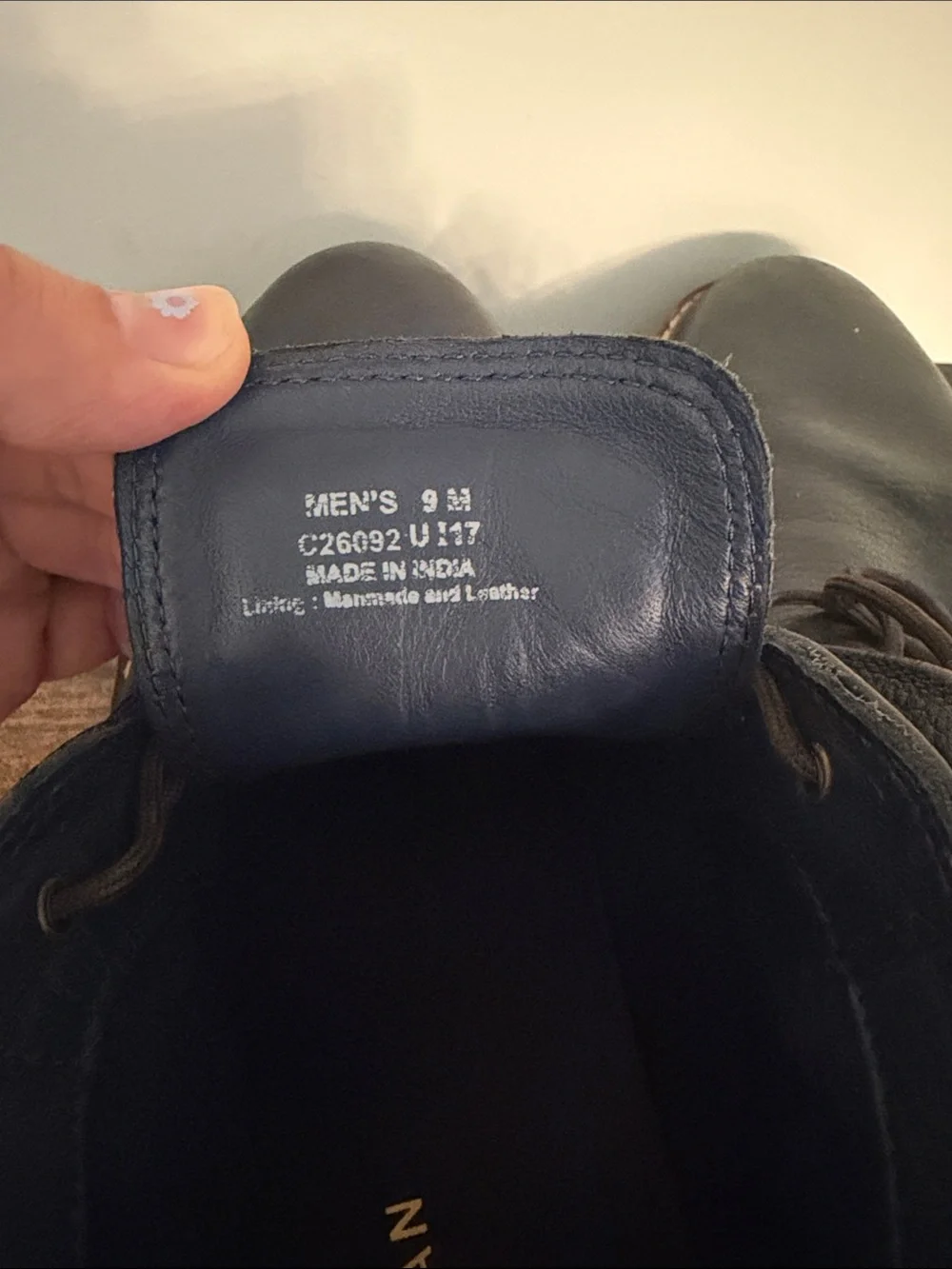 Cole Haan Black Leather Chukka Boots with Brown Sole Trim